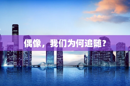 偶像，我们为何追随？