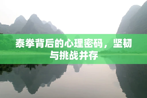 泰拳背后的心理密码，坚韧与挑战并存