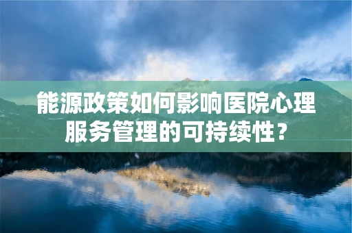 能源政策如何影响医院心理服务管理的可持续性？