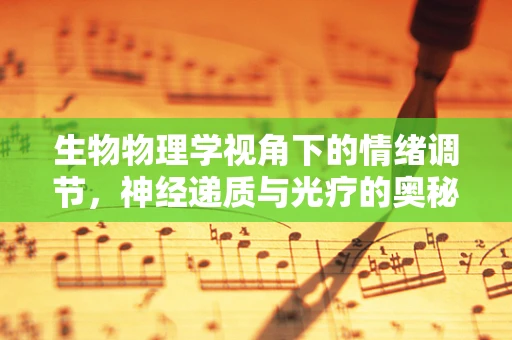 生物物理学视角下的情绪调节，神经递质与光疗的奥秘