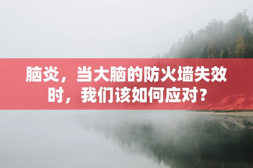 脑炎，当大脑的防火墙失效时，我们该如何应对？