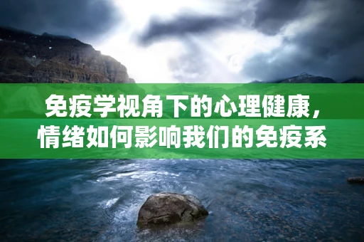 免疫学视角下的心理健康，情绪如何影响我们的免疫系统？