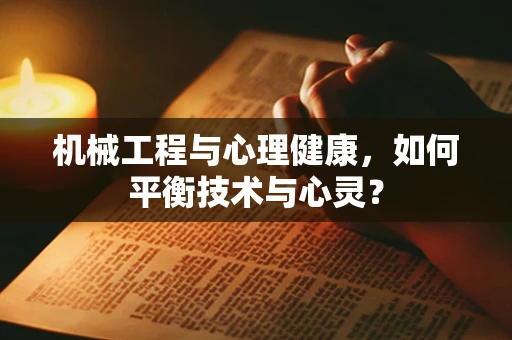 机械工程与心理健康，如何平衡技术与心灵？