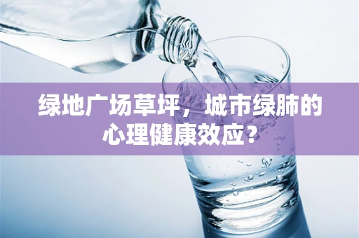 绿地广场草坪，城市绿肺的心理健康效应？