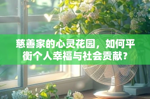 慈善家的心灵花园，如何平衡个人幸福与社会贡献？