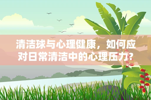 清洁球与心理健康，如何应对日常清洁中的心理压力？