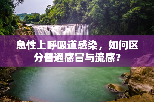 急性上呼吸道感染，如何区分普通感冒与流感？