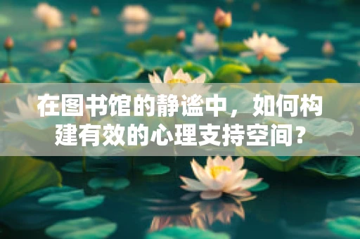 在图书馆的静谧中，如何构建有效的心理支持空间？