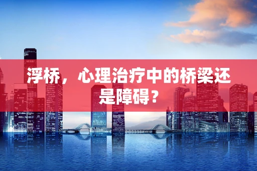 浮桥，心理治疗中的桥梁还是障碍？