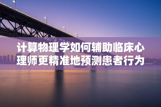计算物理学如何辅助临床心理师更精准地预测患者行为？