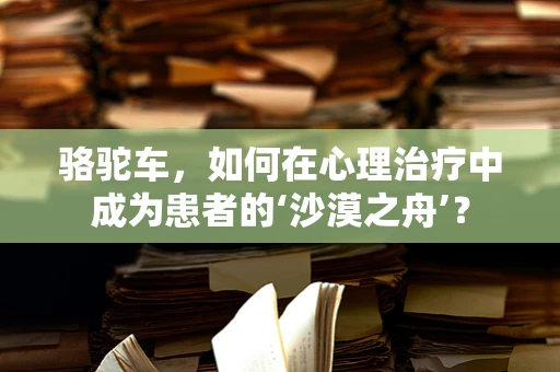 骆驼车，如何在心理治疗中成为患者的‘沙漠之舟’？