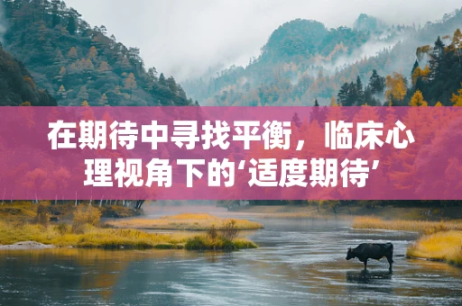 在期待中寻找平衡，临床心理视角下的‘适度期待’