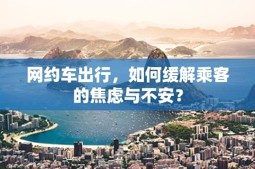 网约车出行，如何缓解乘客的焦虑与不安？