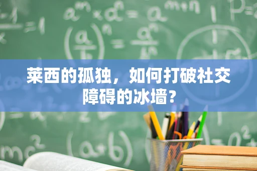 莱西的孤独，如何打破社交障碍的冰墙？