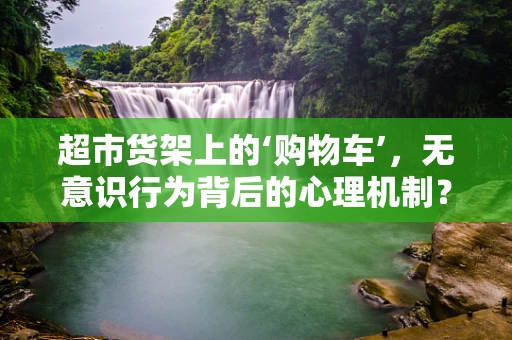 超市货架上的‘购物车’，无意识行为背后的心理机制？