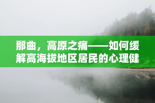 那曲，高原之痛——如何缓解高海拔地区居民的心理健康压力？