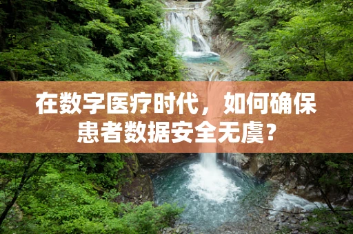 在数字医疗时代，如何确保患者数据安全无虞？