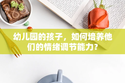幼儿园的孩子，如何培养他们的情绪调节能力？
