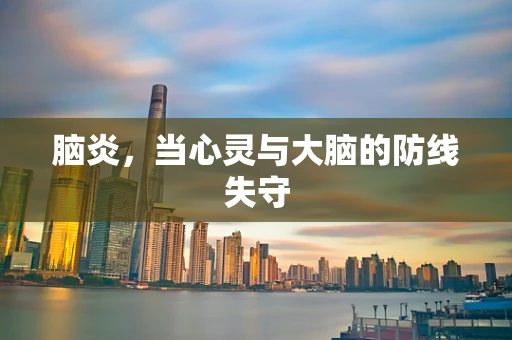 脑炎，当心灵与大脑的防线失守