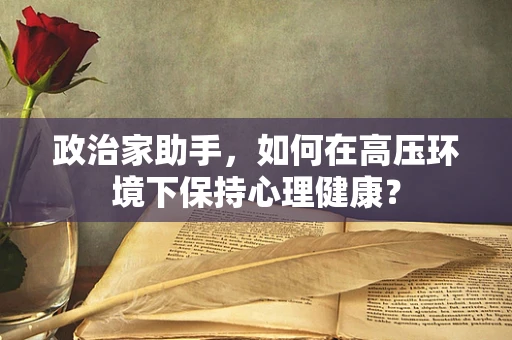 政治家助手，如何在高压环境下保持心理健康？