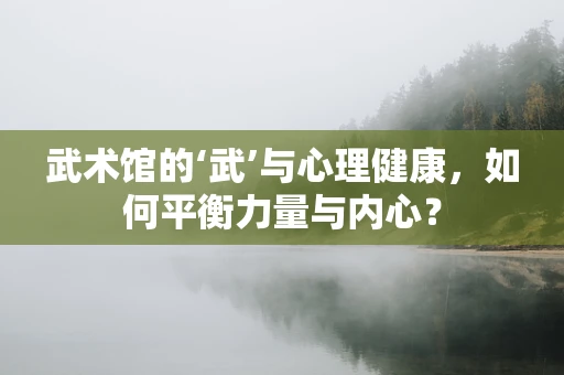 武术馆的‘武’与心理健康，如何平衡力量与内心？
