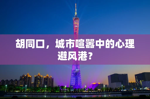 胡同口，城市喧嚣中的心理避风港？
