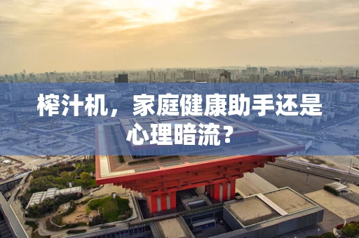 榨汁机，家庭健康助手还是心理暗流？