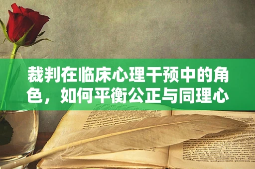 裁判在临床心理干预中的角色，如何平衡公正与同理心？