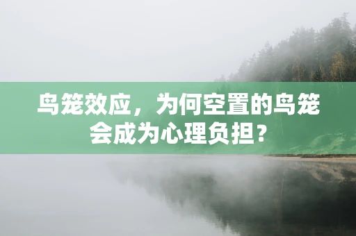 鸟笼效应，为何空置的鸟笼会成为心理负担？