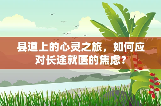 县道上的心灵之旅，如何应对长途就医的焦虑？