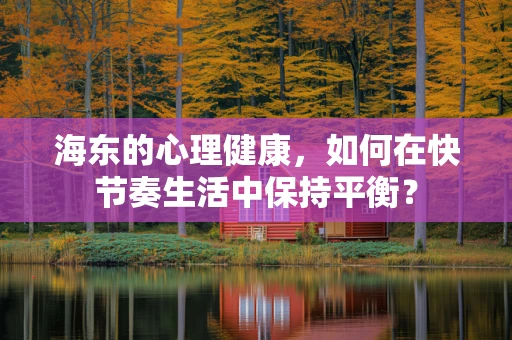 海东的心理健康，如何在快节奏生活中保持平衡？