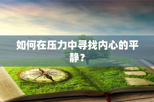 如何在压力中寻找内心的平静？
