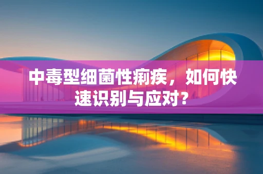 中毒型细菌性痢疾，如何快速识别与应对？