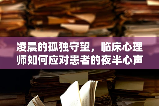 凌晨的孤独守望，临床心理师如何应对患者的夜半心声？