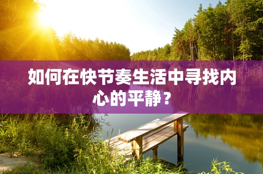 如何在快节奏生活中寻找内心的平静？