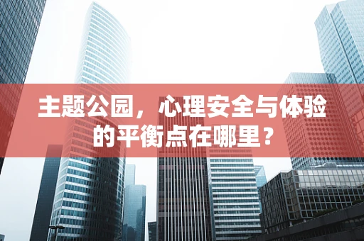 主题公园，心理安全与体验的平衡点在哪里？