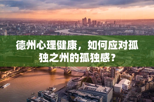 德州心理健康，如何应对孤独之州的孤独感？