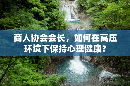 商人协会会长，如何在高压环境下保持心理健康？