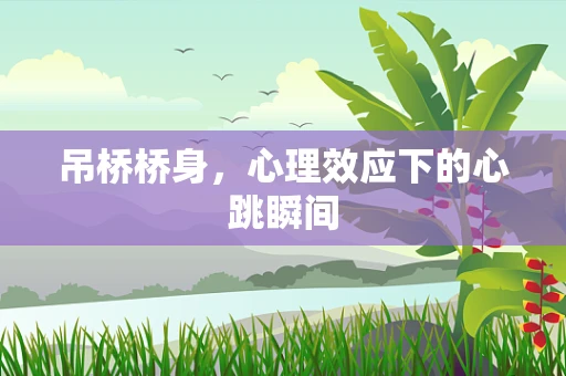 吊桥桥身，心理效应下的心跳瞬间