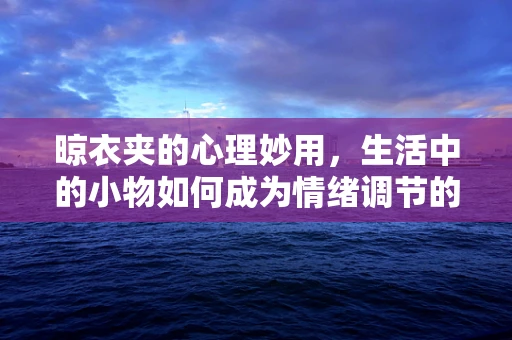 晾衣夹的心理妙用，生活中的小物如何成为情绪调节的秘密武器？