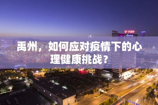 禹州，如何应对疫情下的心理健康挑战？