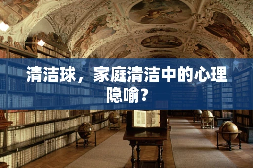 清洁球，家庭清洁中的心理隐喻？