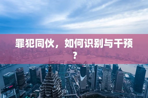 罪犯同伙，如何识别与干预？