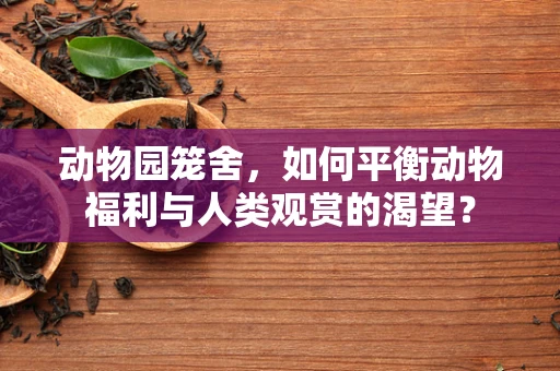 动物园笼舍，如何平衡动物福利与人类观赏的渴望？