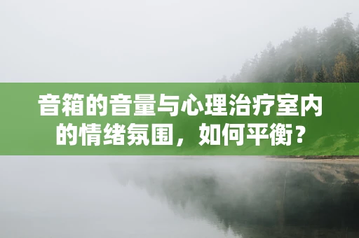 音箱的音量与心理治疗室内的情绪氛围，如何平衡？