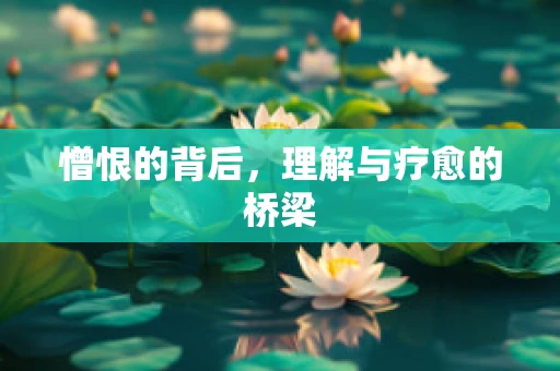 憎恨的背后，理解与疗愈的桥梁