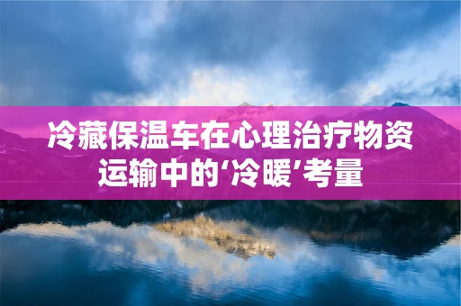 冷藏保温车在心理治疗物资运输中的‘冷暖’考量