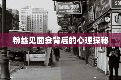 粉丝见面会背后的心理探秘