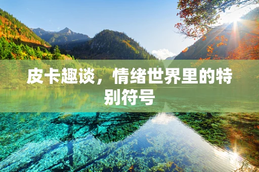 皮卡趣谈，情绪世界里的特别符号