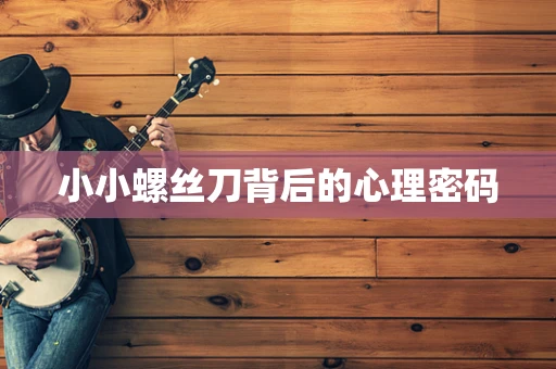 小小螺丝刀背后的心理密码
